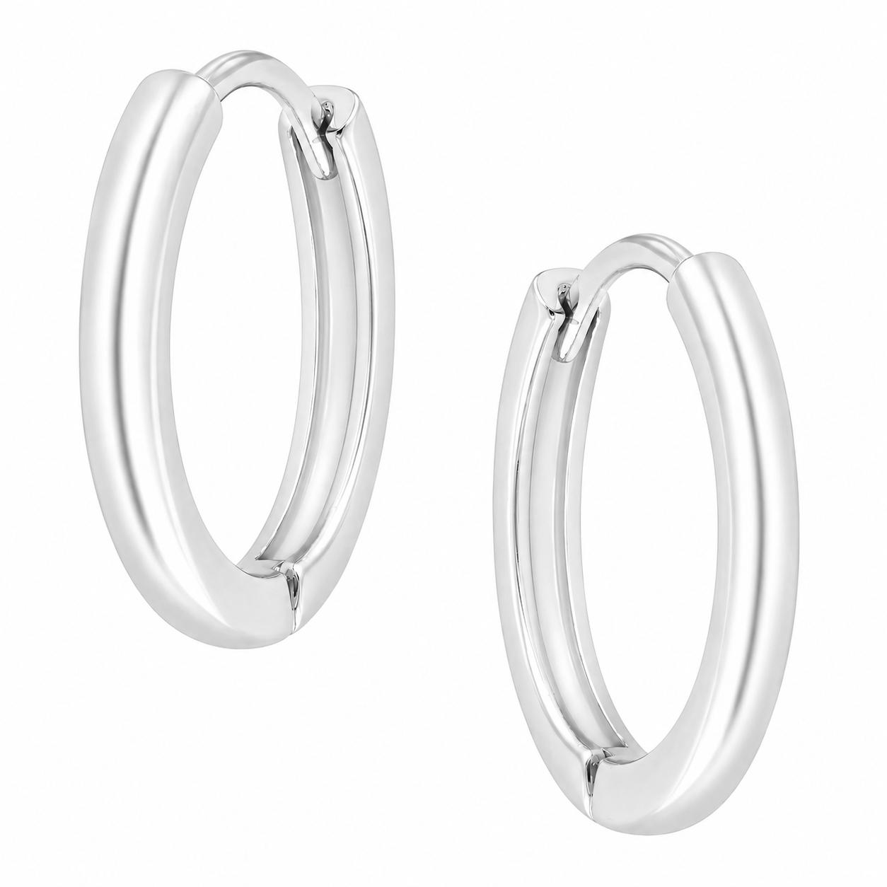 Silver Custom Charm Huggies - Luisa Luxe gold jewellery