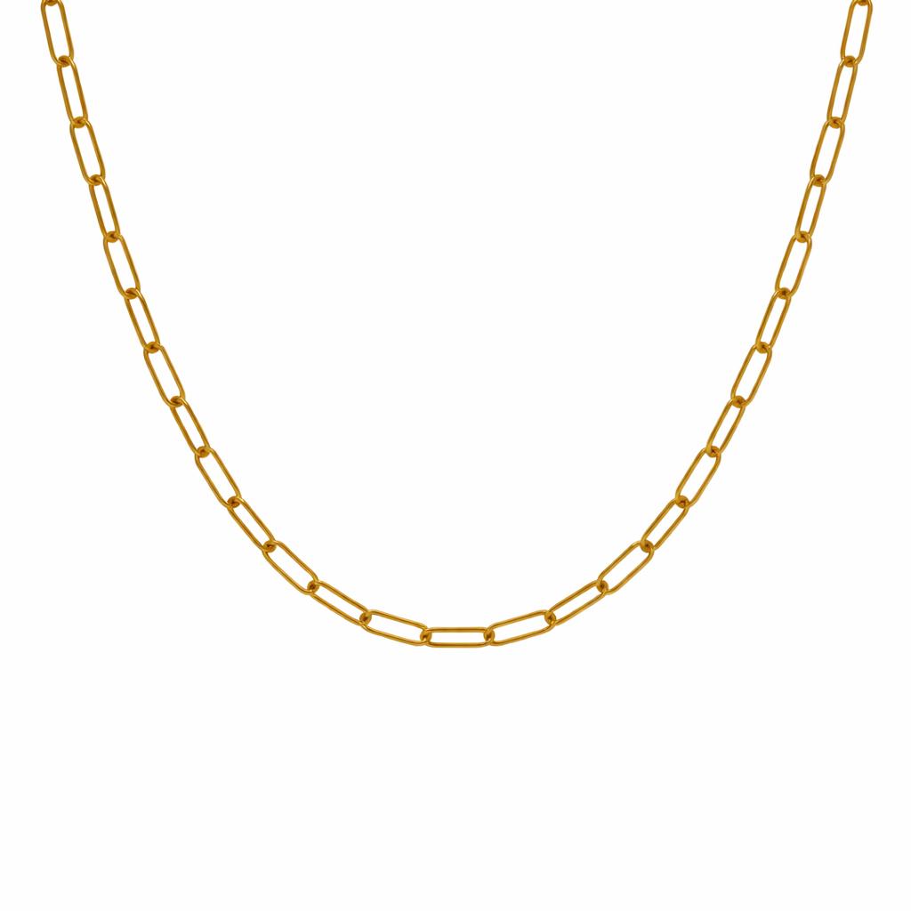 Fine Paperclip Necklace - Luisa Luxe gold jewellery