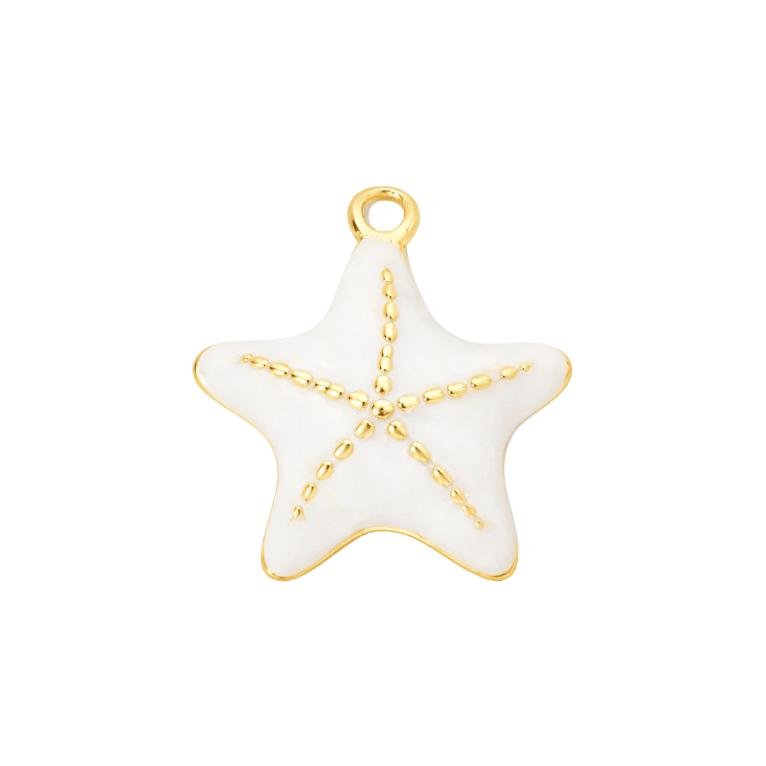 White Starfish Charm - Luisa Luxe gold jewellery