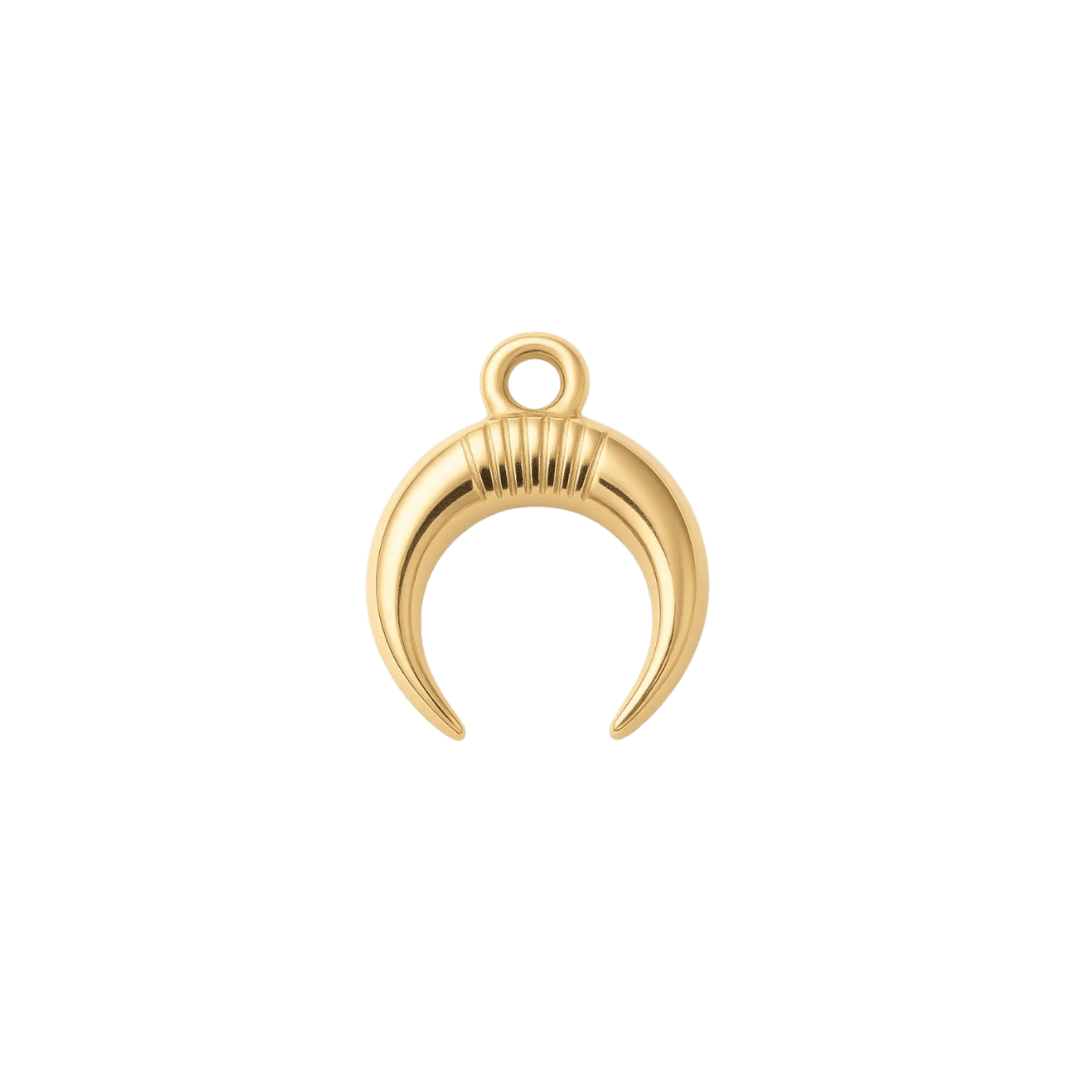 Crescent Horn Charm - Luisa Luxe gold jewellery