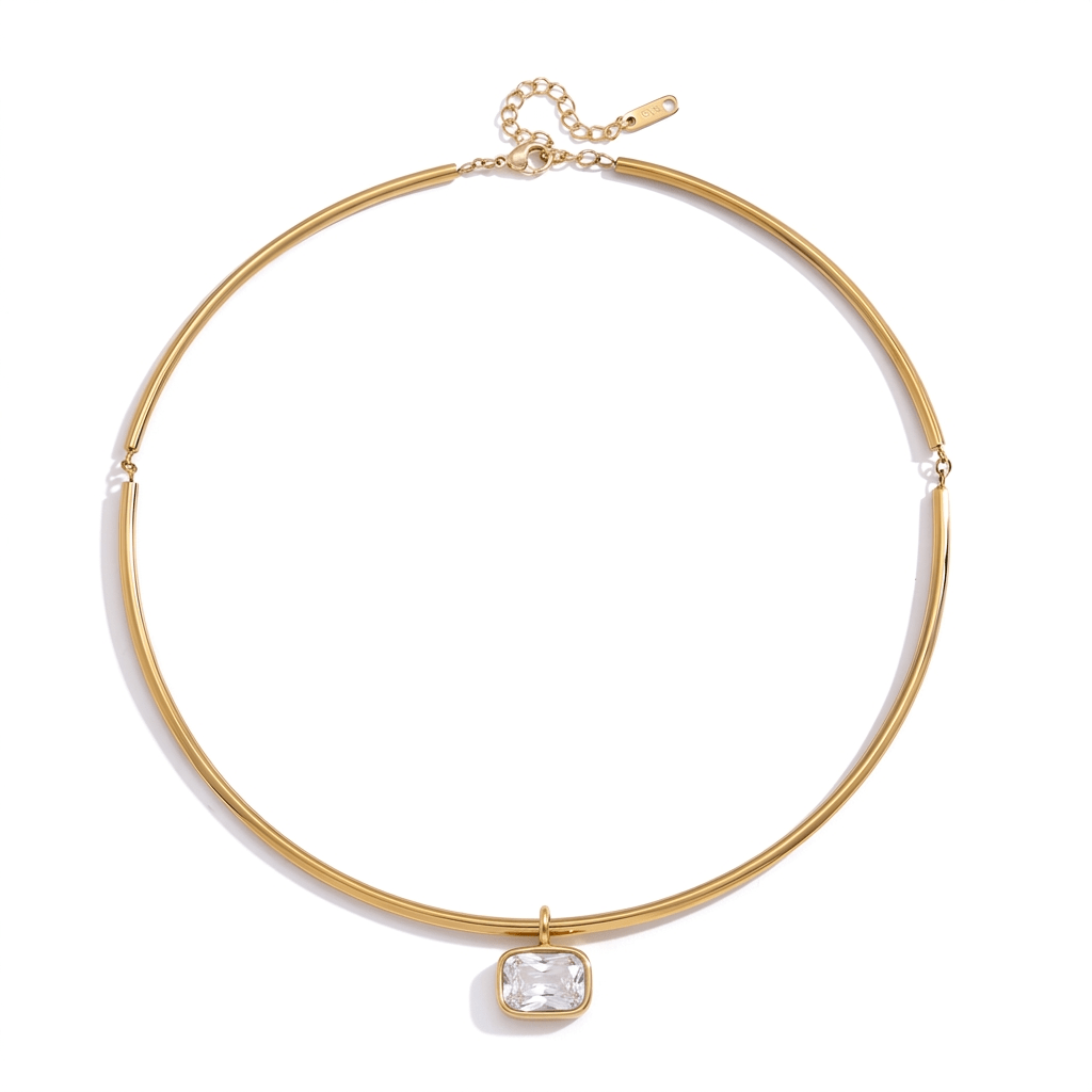 Halo Necklace | Gold - Luisa Luxe gold jewellery