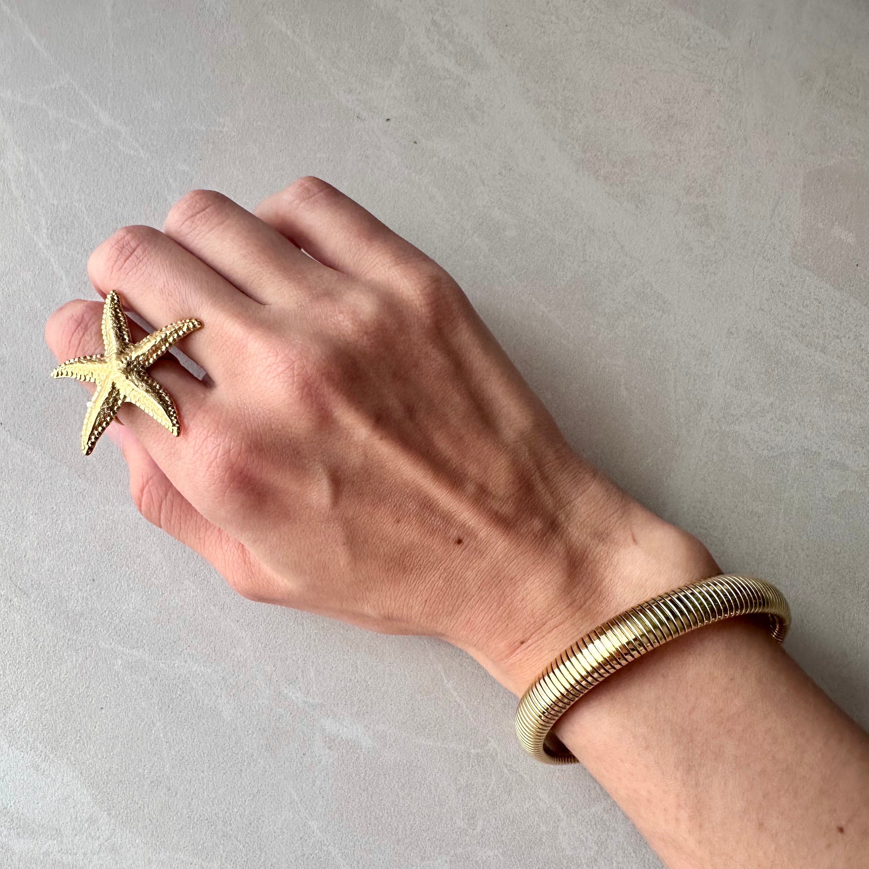 Aqua Ring - Luisa Luxe gold jewellery