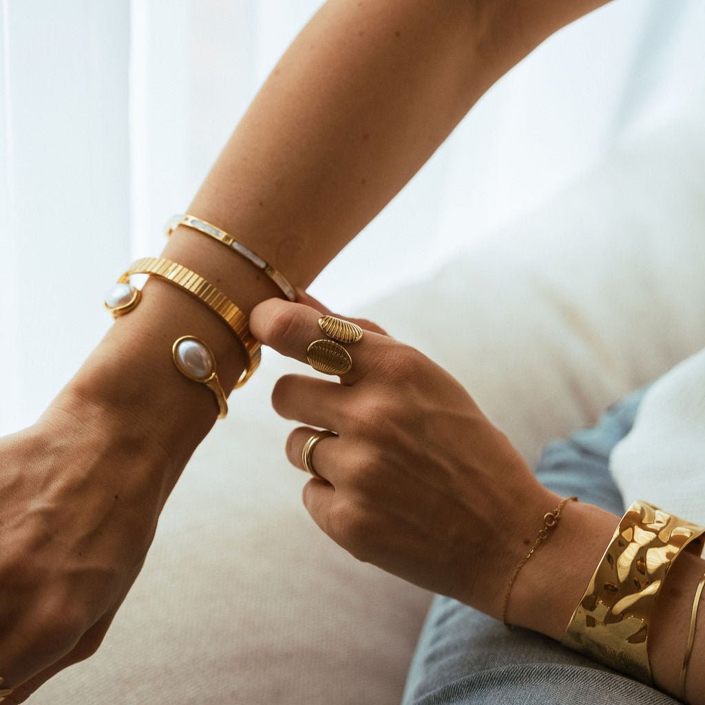 Ashley Bangle - Luisa Luxe gold jewellery