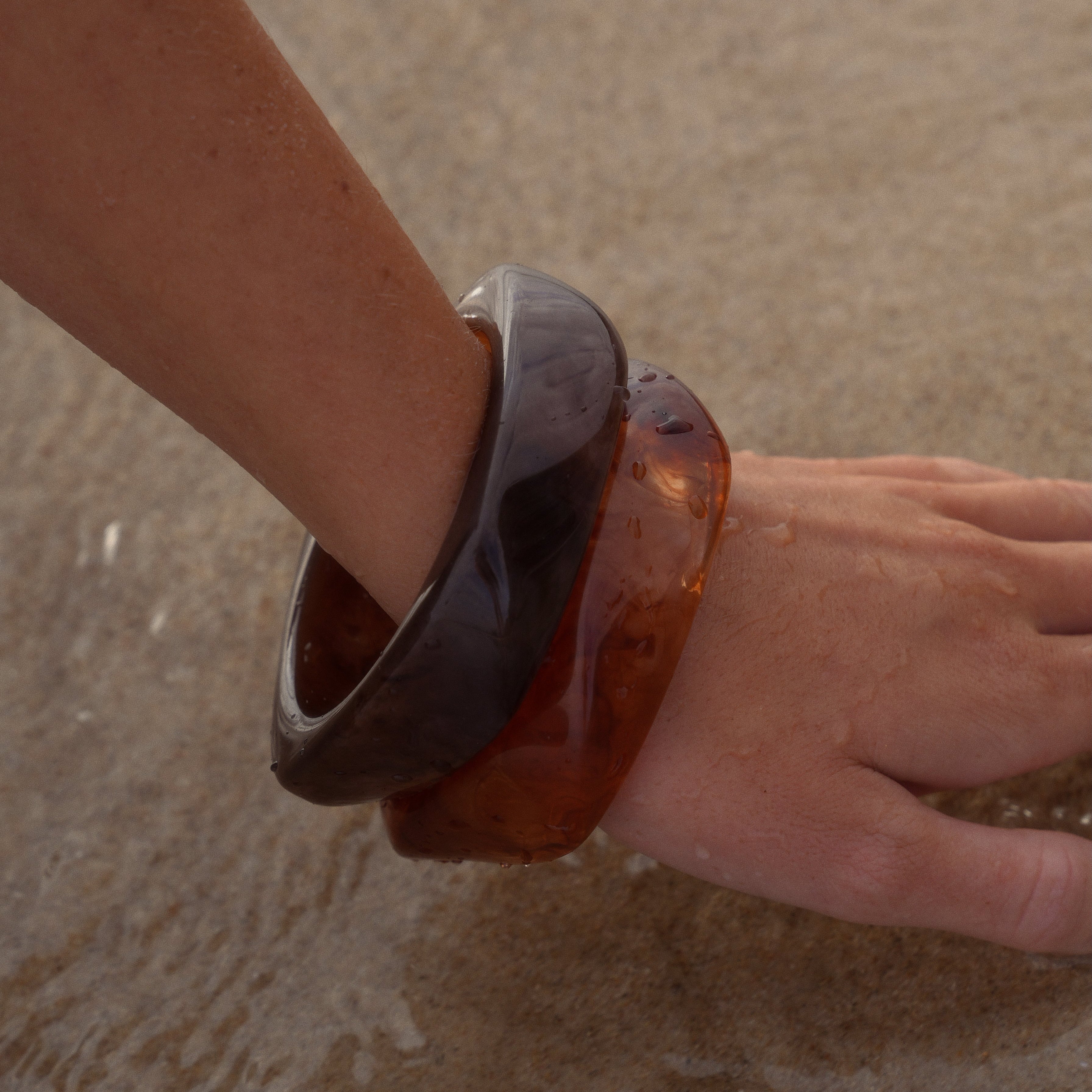 Bella Resin Bangle - Luisa Luxe gold jewellery