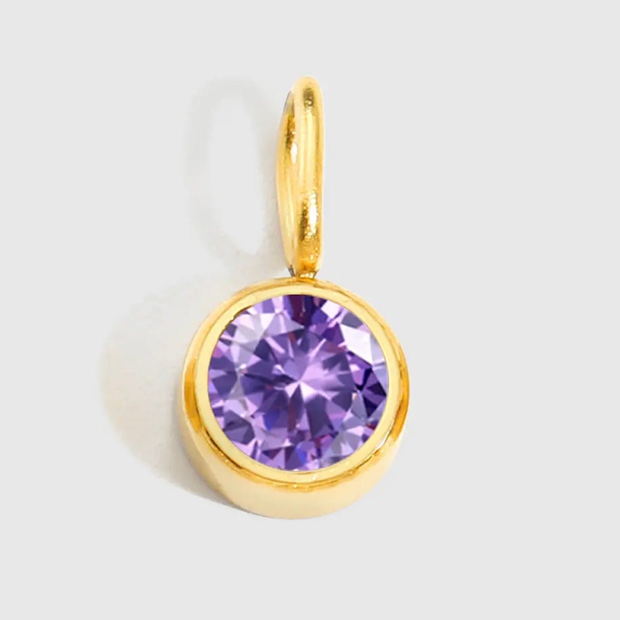 Birthstone Pendant Anklet - Luisa Luxe gold jewellery
