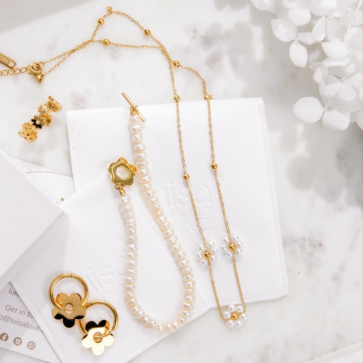 Bloom Necklace - Luisa Luxe gold jewellery