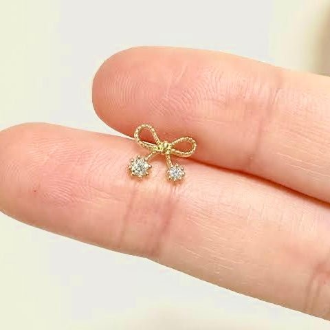 Bow Single Earring - Luisa Luxe gold jewellery