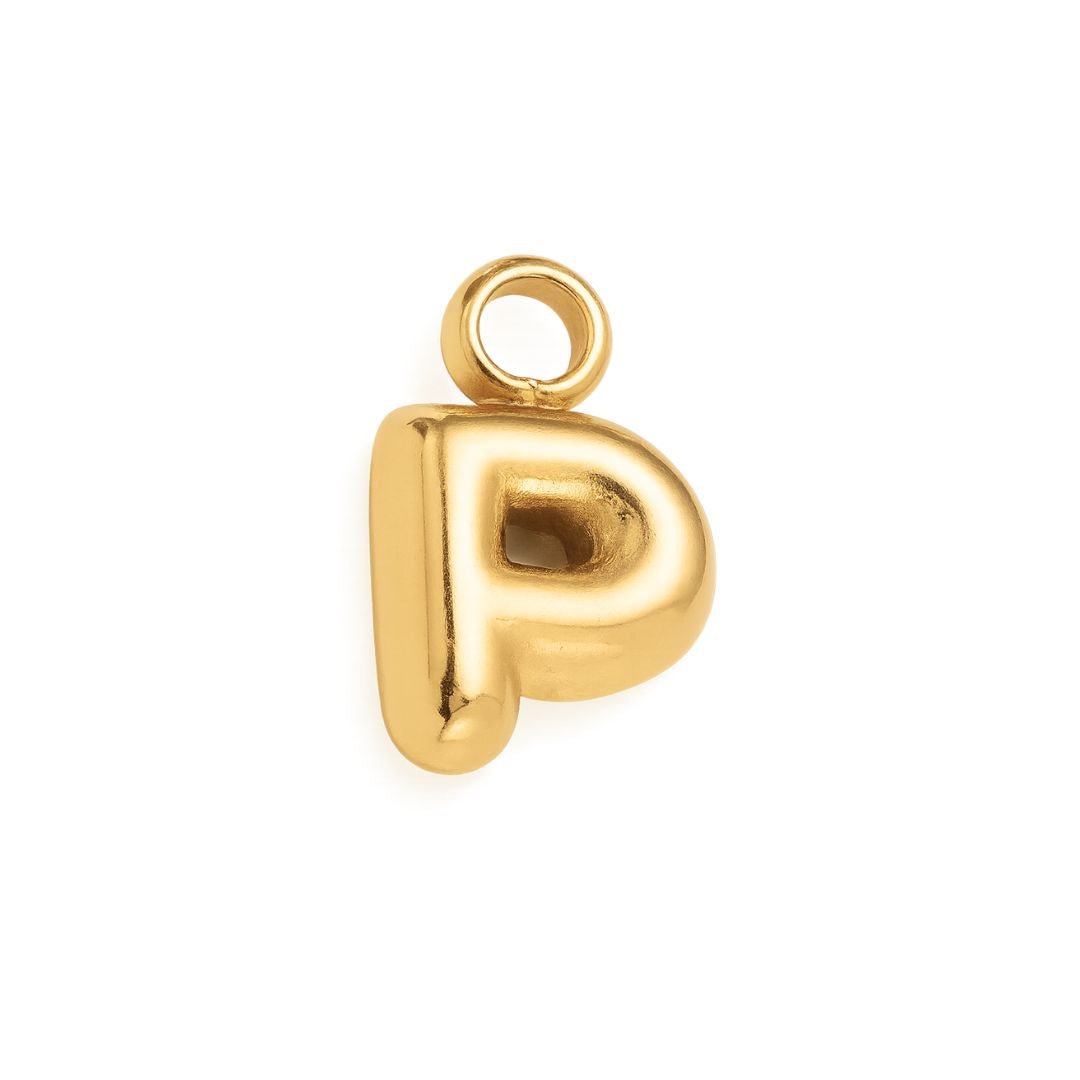 Bubble Letter Charm - Luisa Luxe gold jewellery