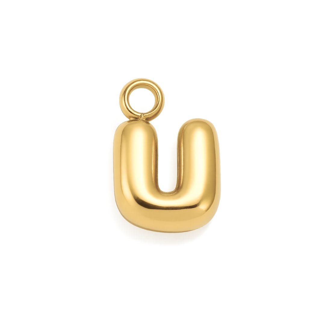 Bubble Letter Charm - Luisa Luxe gold jewellery