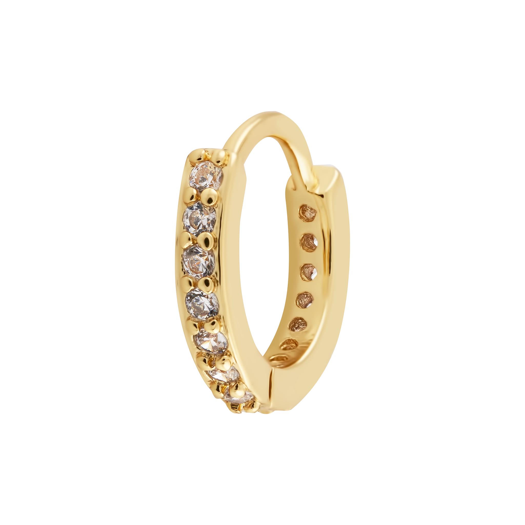 Chey Single Huggie - Luisa Luxe gold jewellery