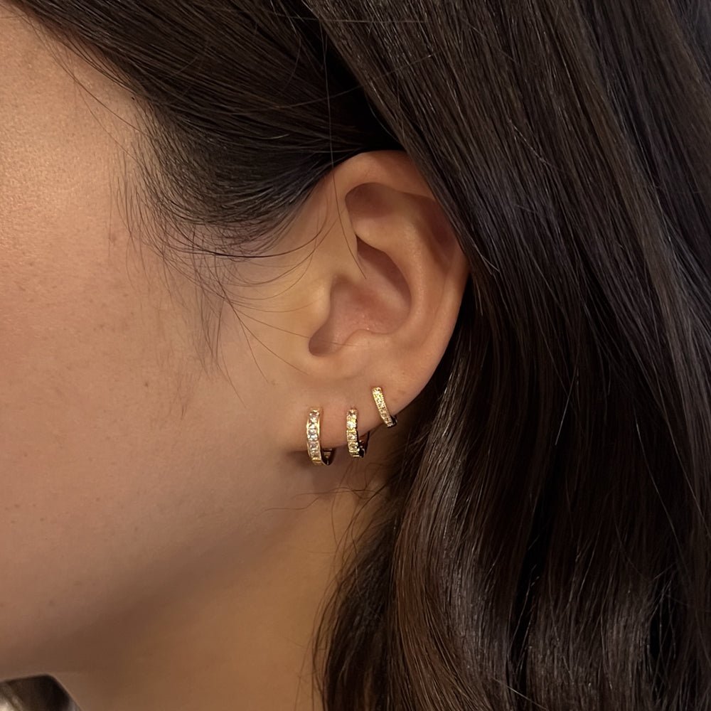 Chey Single Huggie - Luisa Luxe gold jewellery