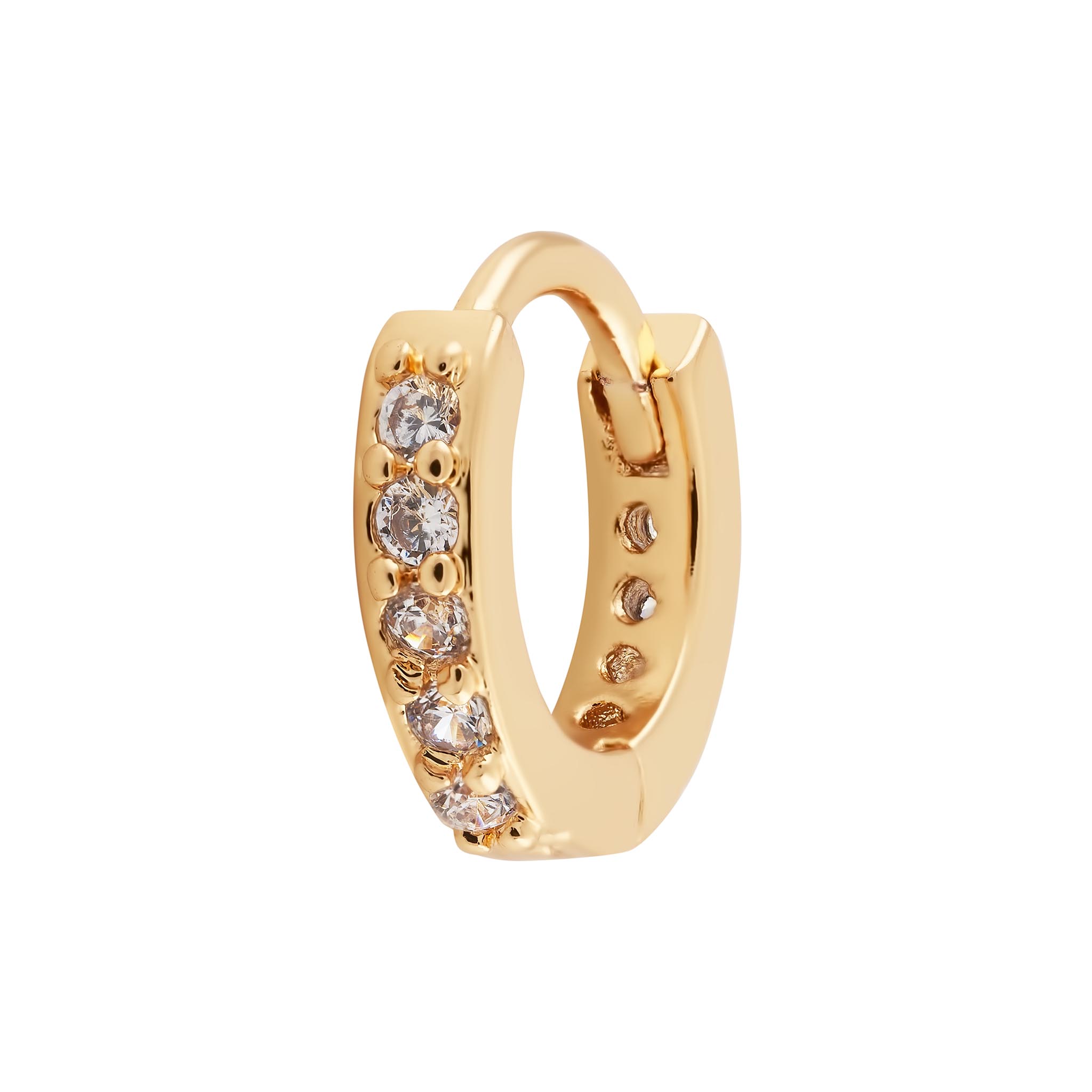 Chey Single Huggie - Luisa Luxe gold jewellery