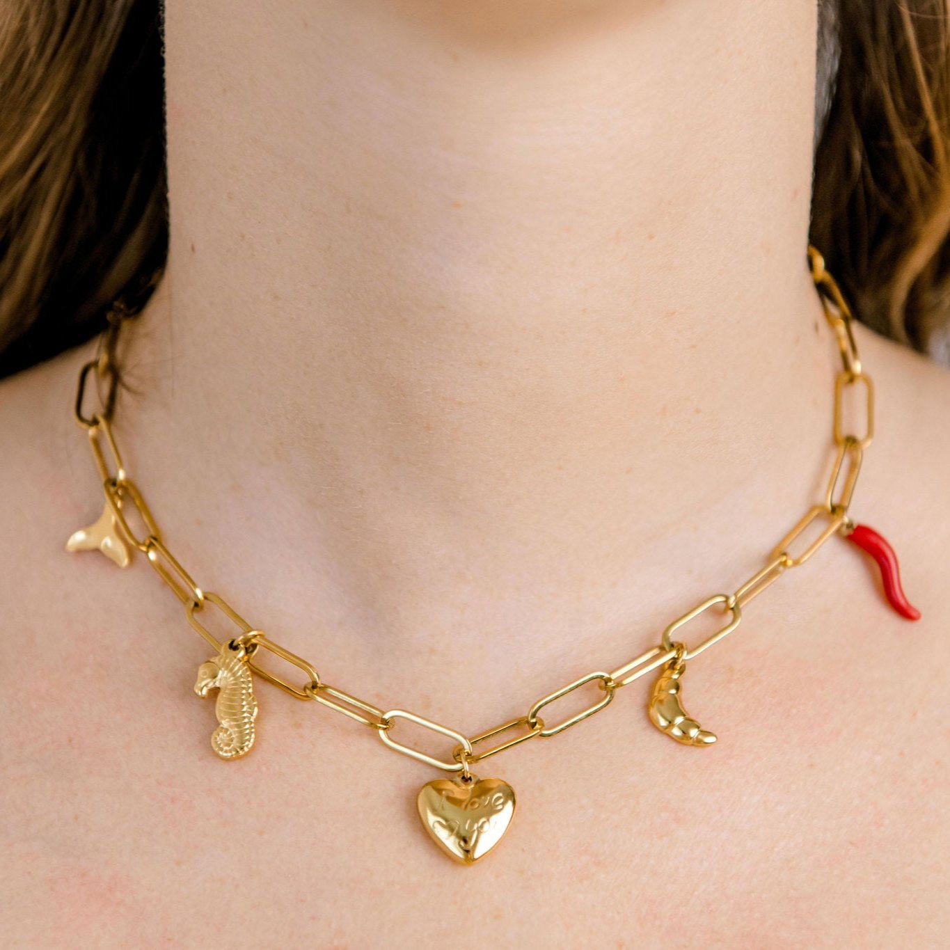 Classic Paperclip Necklace - Luisa Luxe gold jewellery
