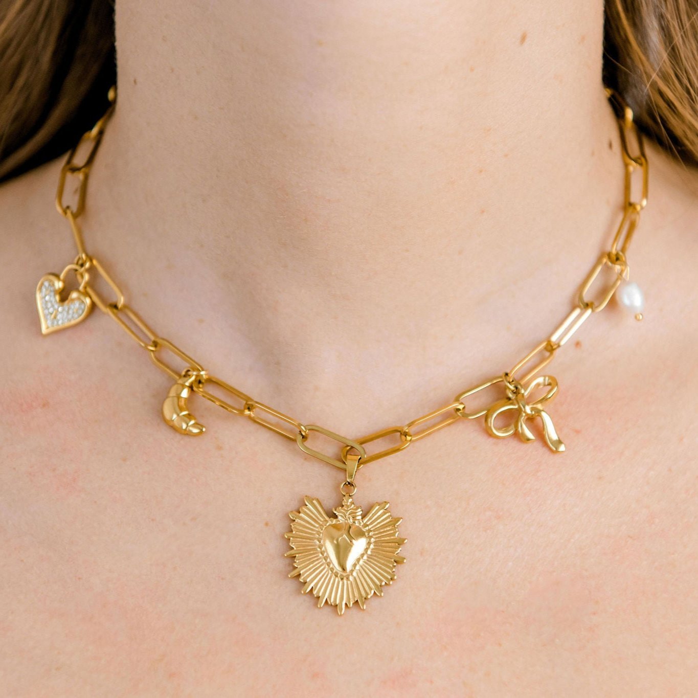 Classic Paperclip Necklace - Luisa Luxe gold jewellery