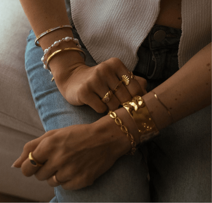 Cobalt Cuff - Luisa Luxe gold jewellery