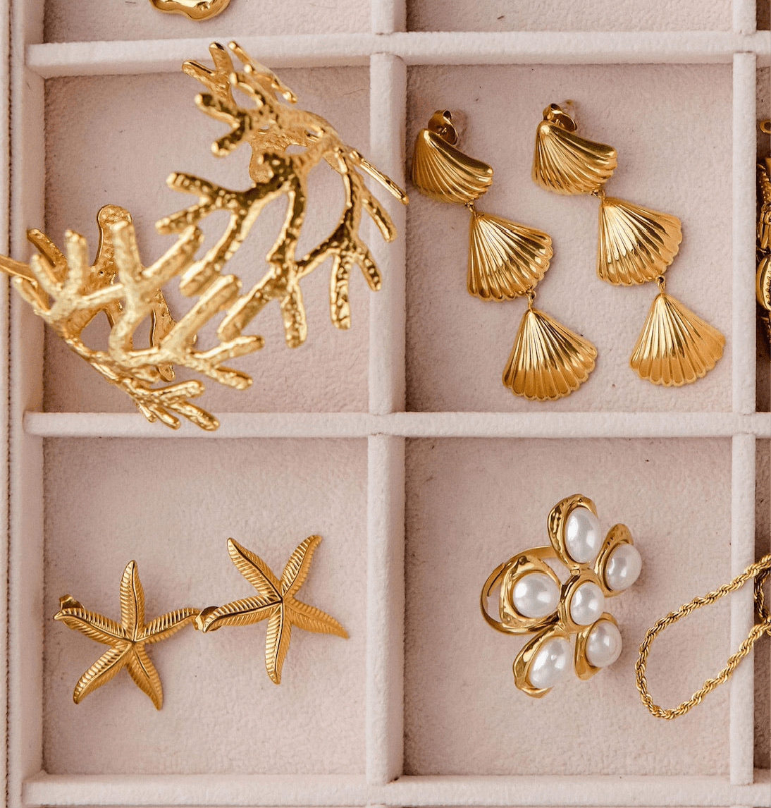 Coral Cuff - Luisa Luxe gold jewellery