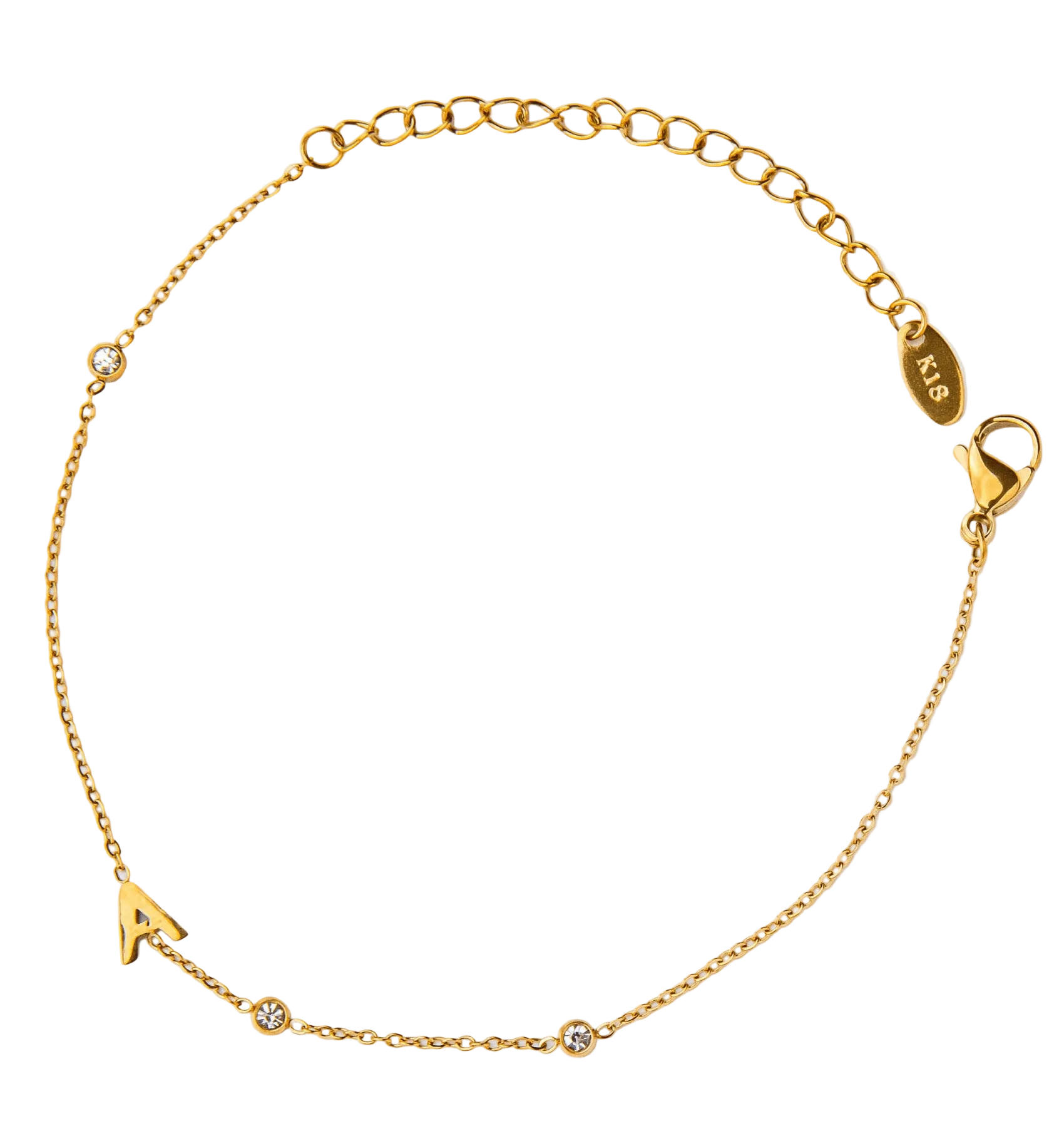 Dainty Initial Bracelet - Luisa Luxe gold jewellery