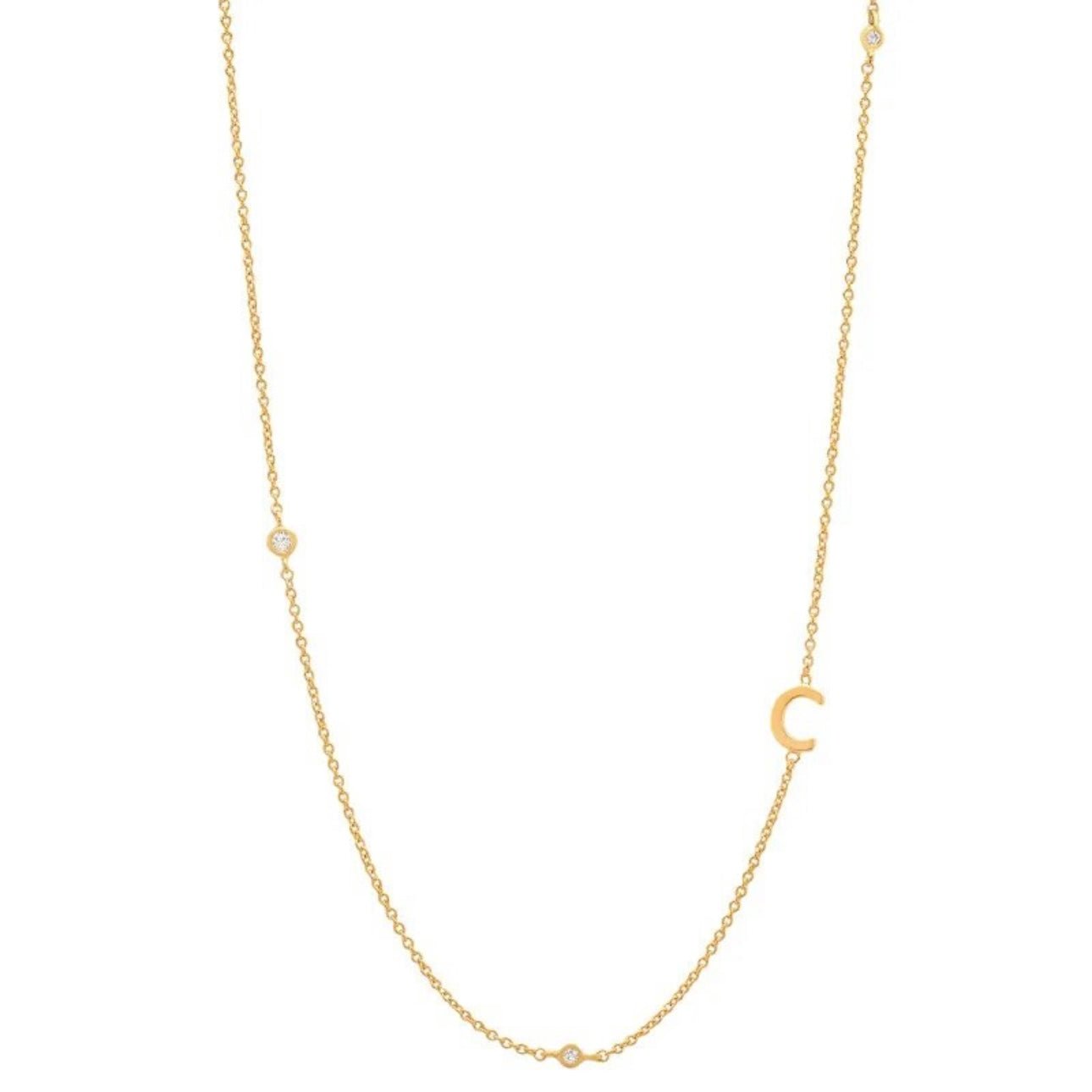 Dainty Initial Necklace - Luisa Luxe gold jewellery