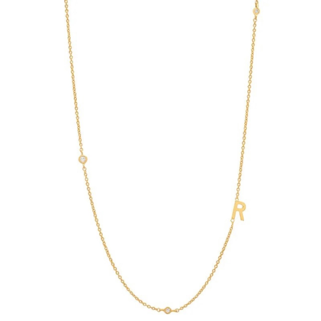 Dainty Initial Necklace - Luisa Luxe gold jewellery