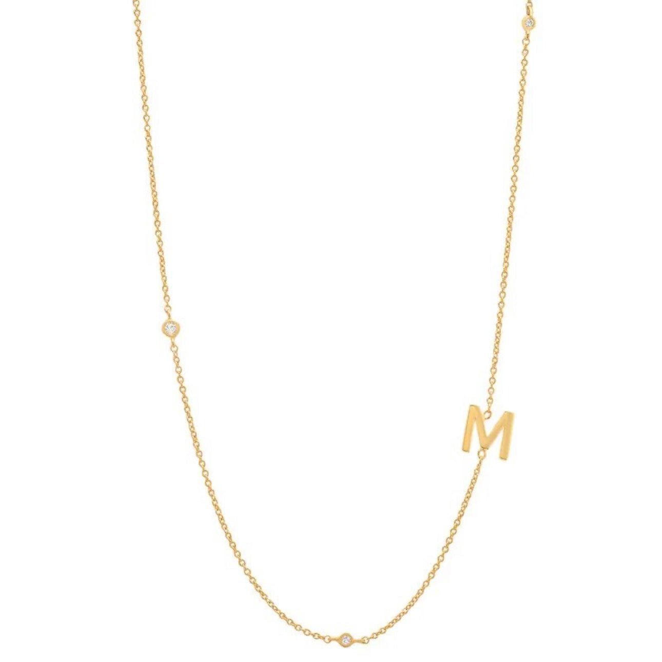 Dainty Initial Necklace - Luisa Luxe gold jewellery