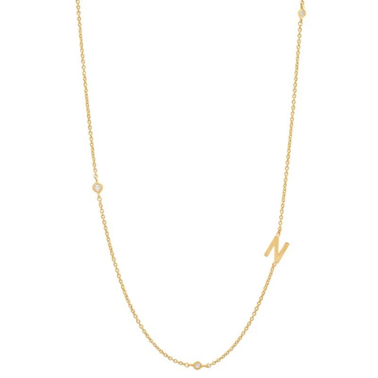 Dainty Initial Necklace - Luisa Luxe gold jewellery