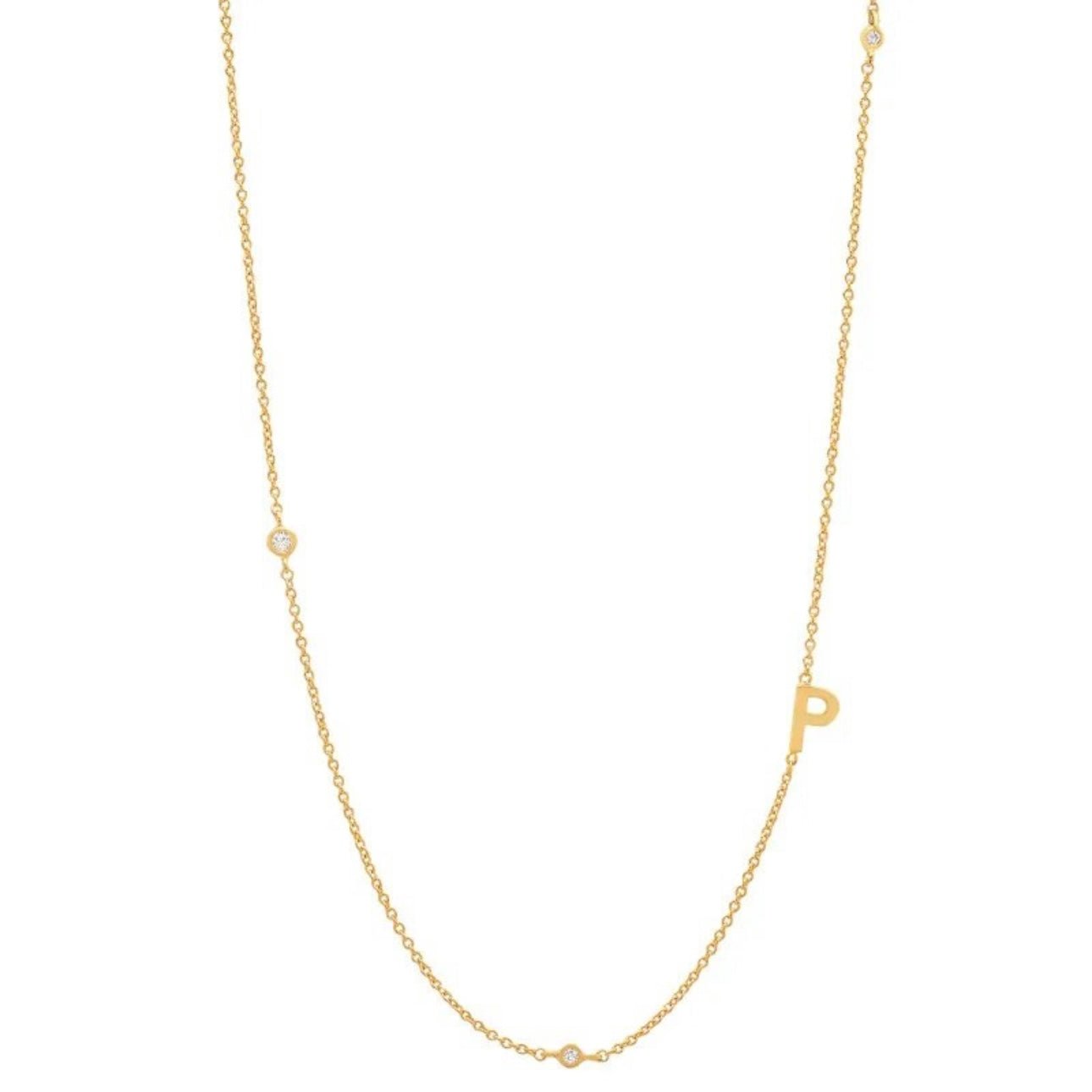 Dainty Initial Necklace - Luisa Luxe gold jewellery