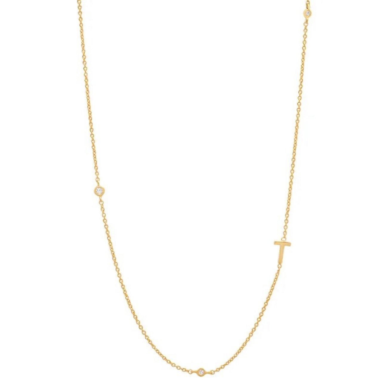 Dainty Initial Necklace - Luisa Luxe gold jewellery