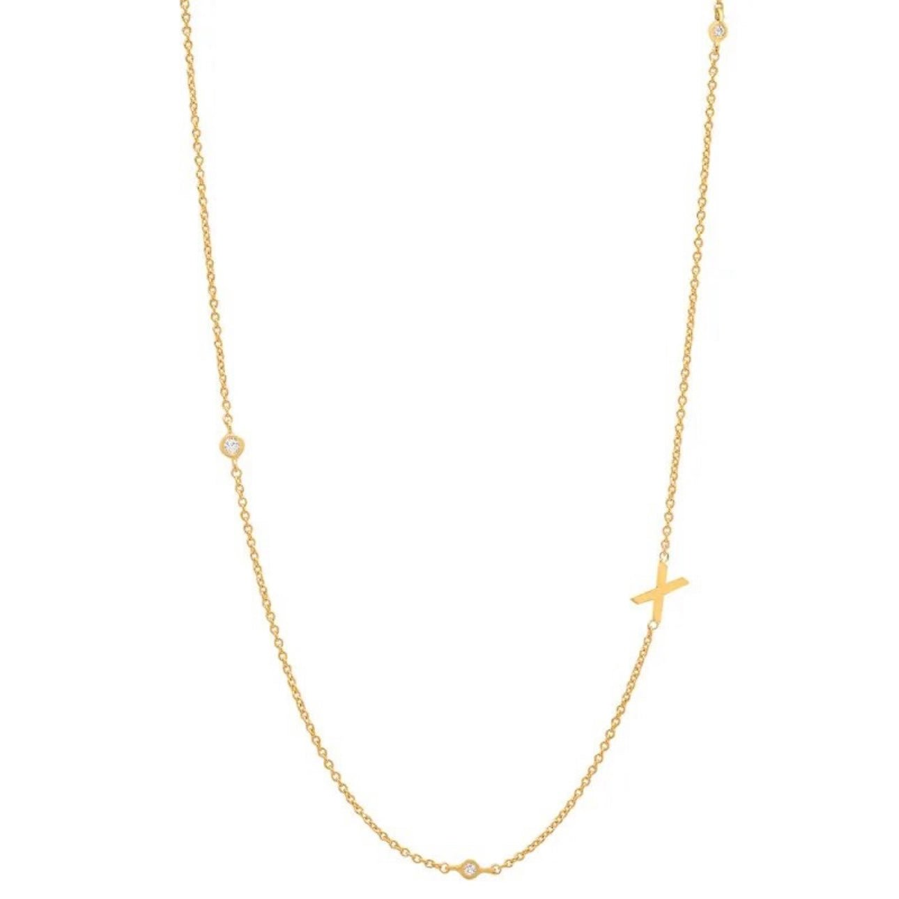 Dainty Initial Necklace - Luisa Luxe gold jewellery