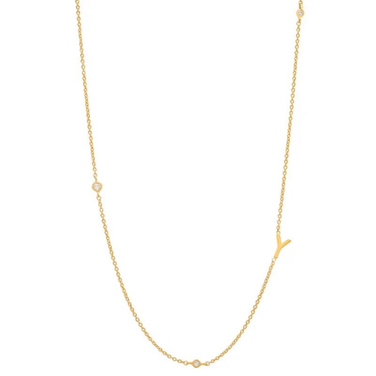 Dainty Initial Necklace - Luisa Luxe gold jewellery