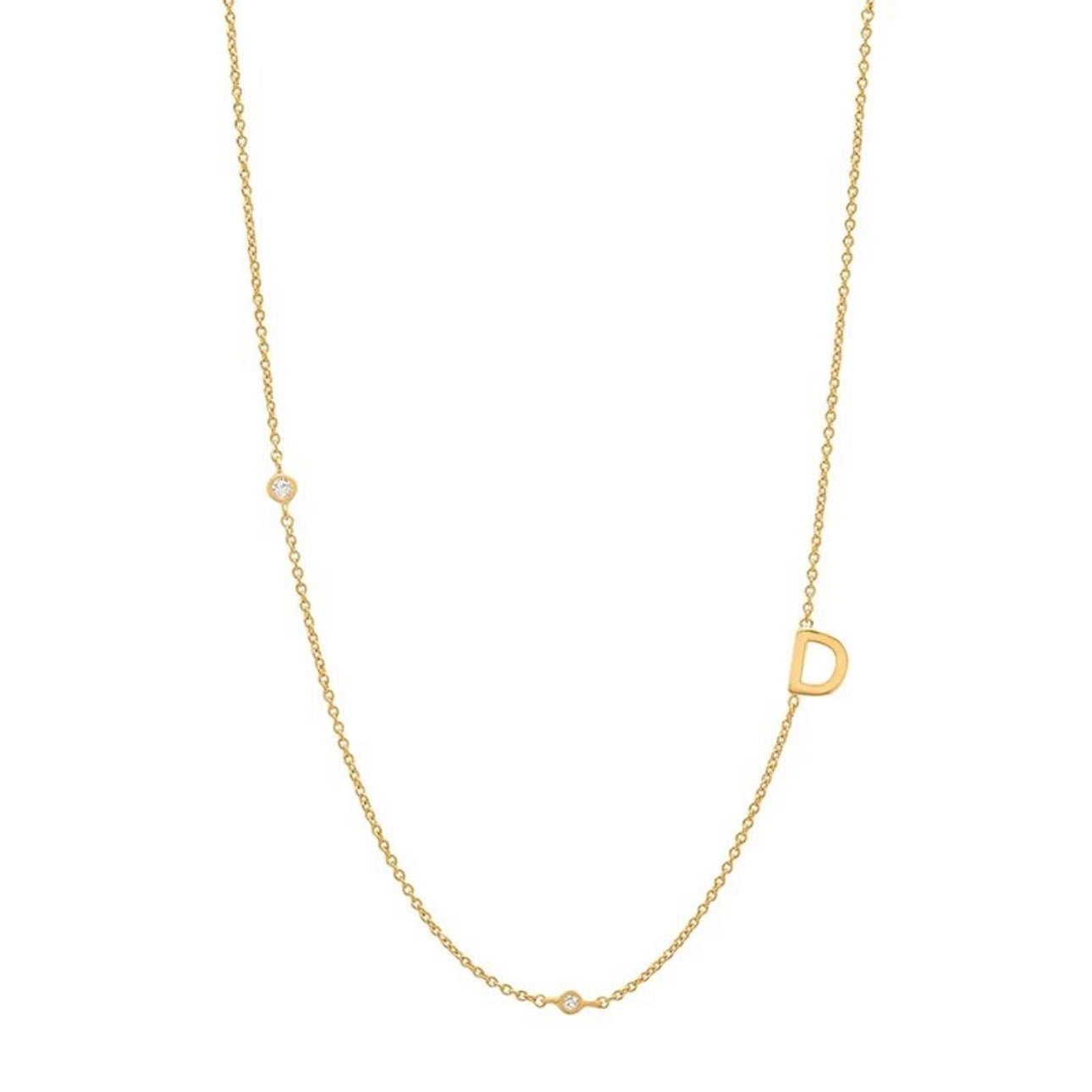 Dainty Initial Necklace - Luisa Luxe gold jewellery