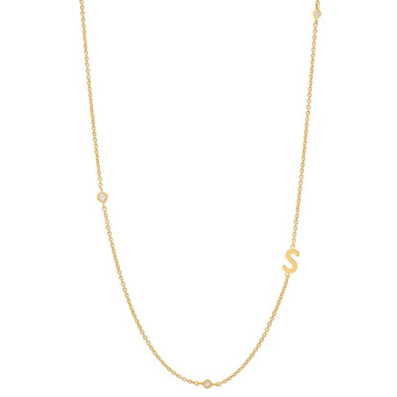 Dainty Initial Necklace - Luisa Luxe gold jewellery