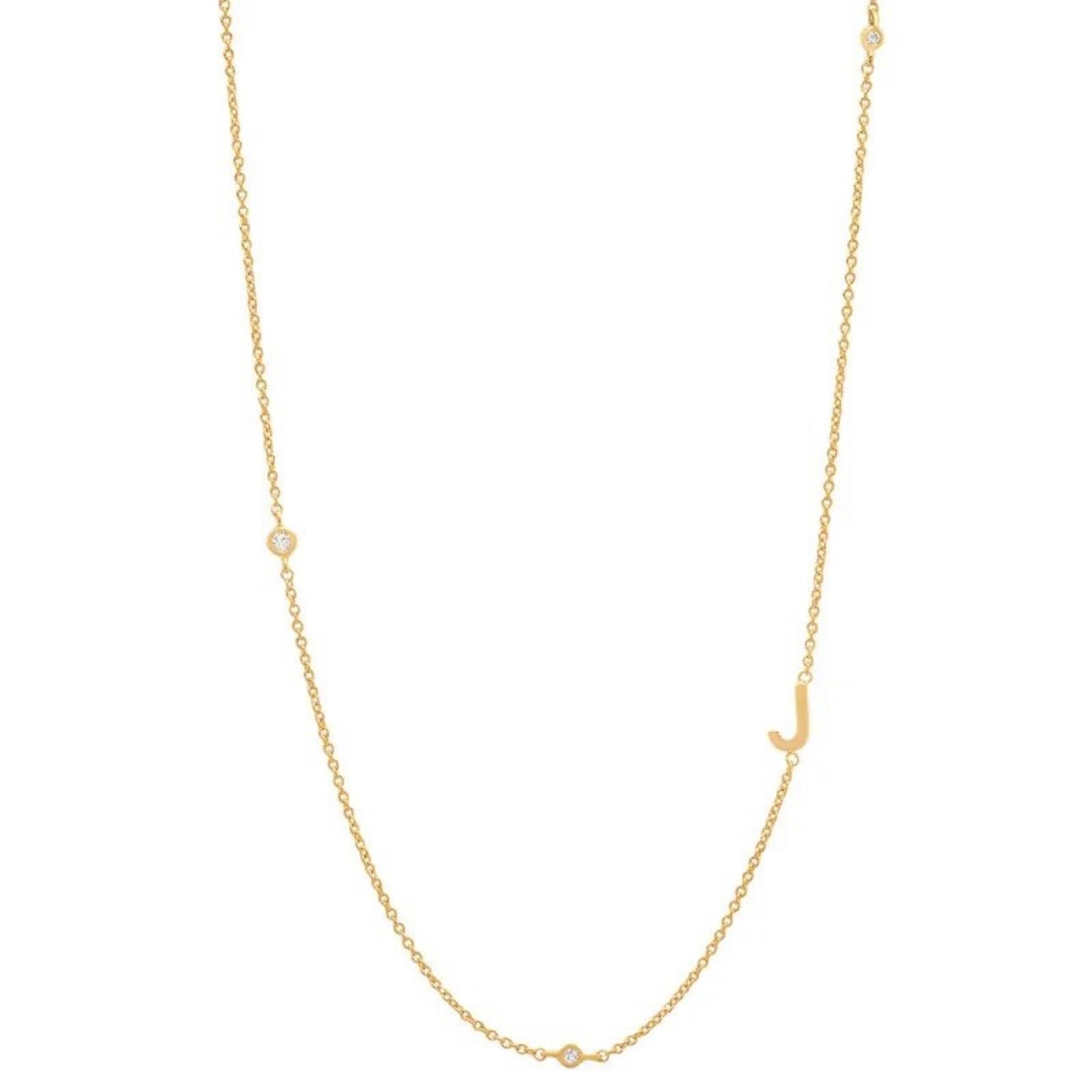 Dainty Initial Necklace - Luisa Luxe gold jewellery