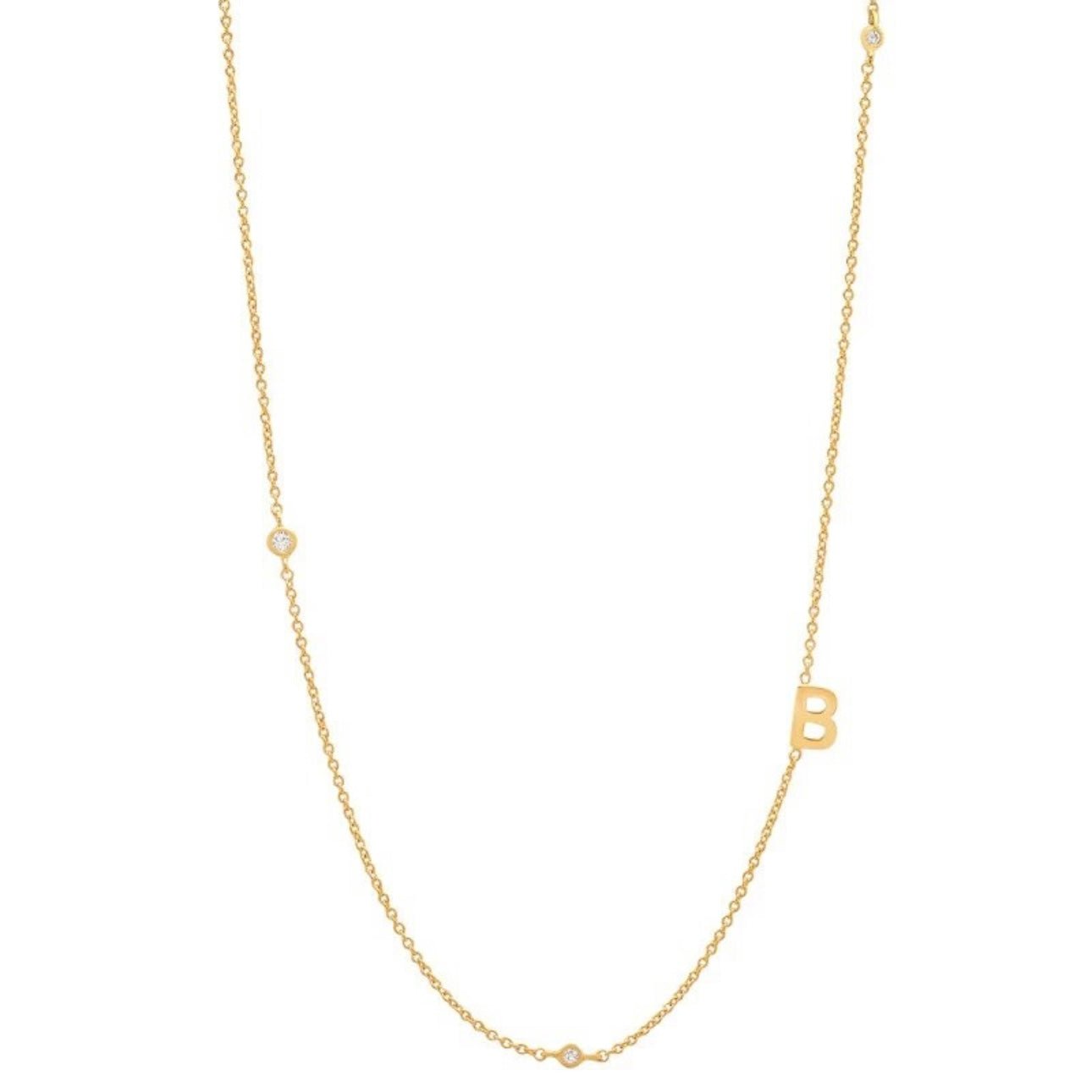 Dainty Initial Necklace - Luisa Luxe gold jewellery