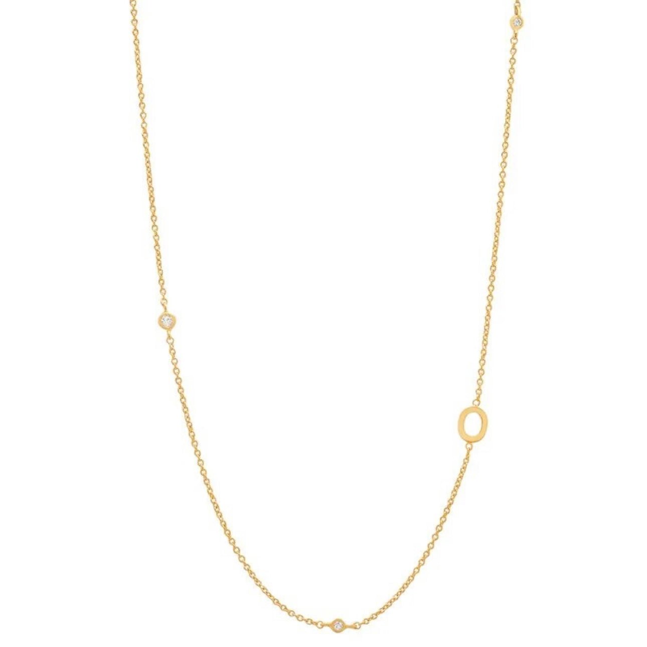 Dainty Initial Necklace - Luisa Luxe gold jewellery