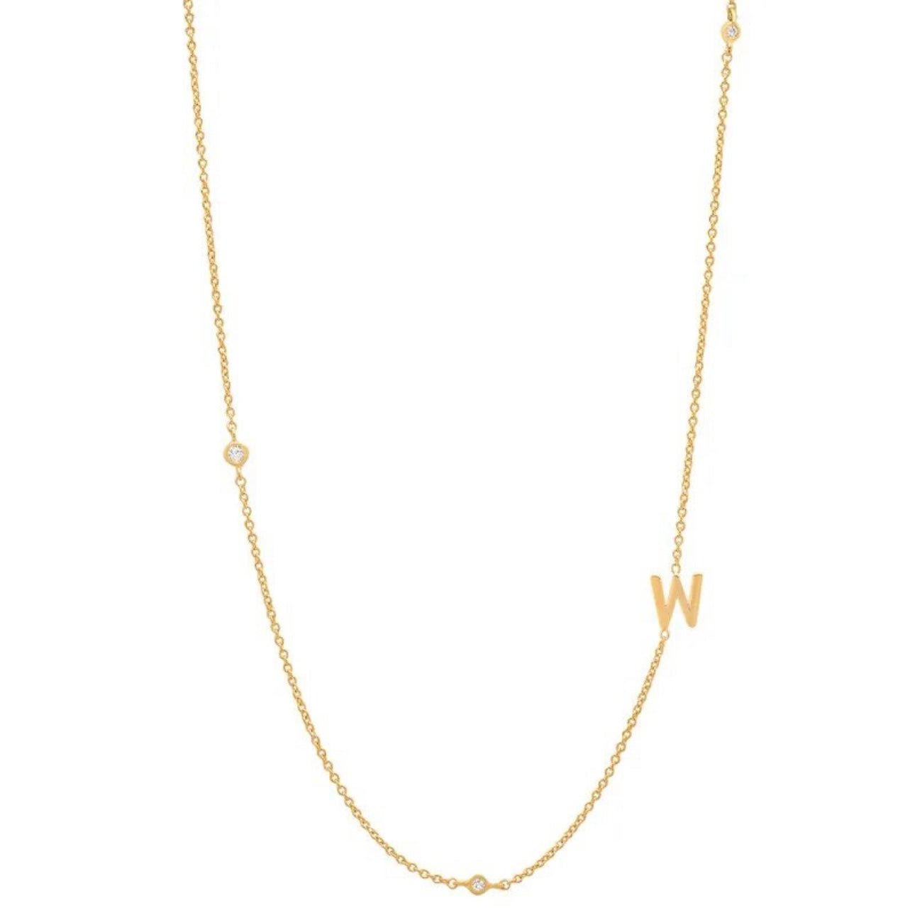Dainty Initial Necklace - Luisa Luxe gold jewellery