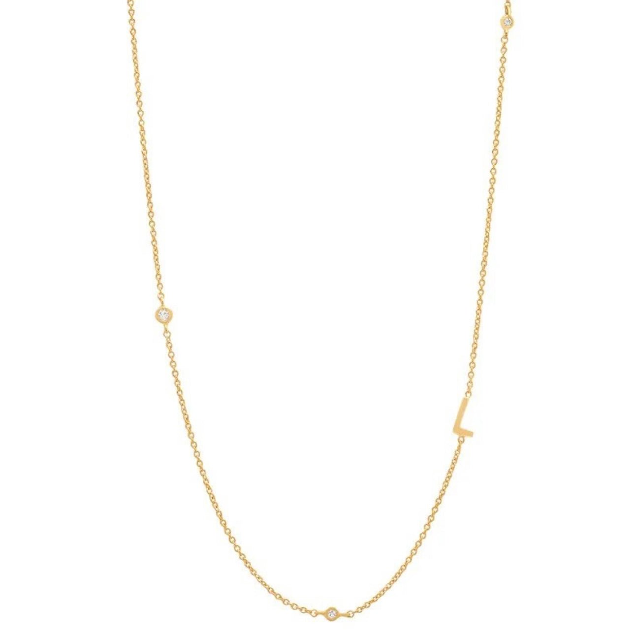Dainty Initial Necklace - Luisa Luxe gold jewellery