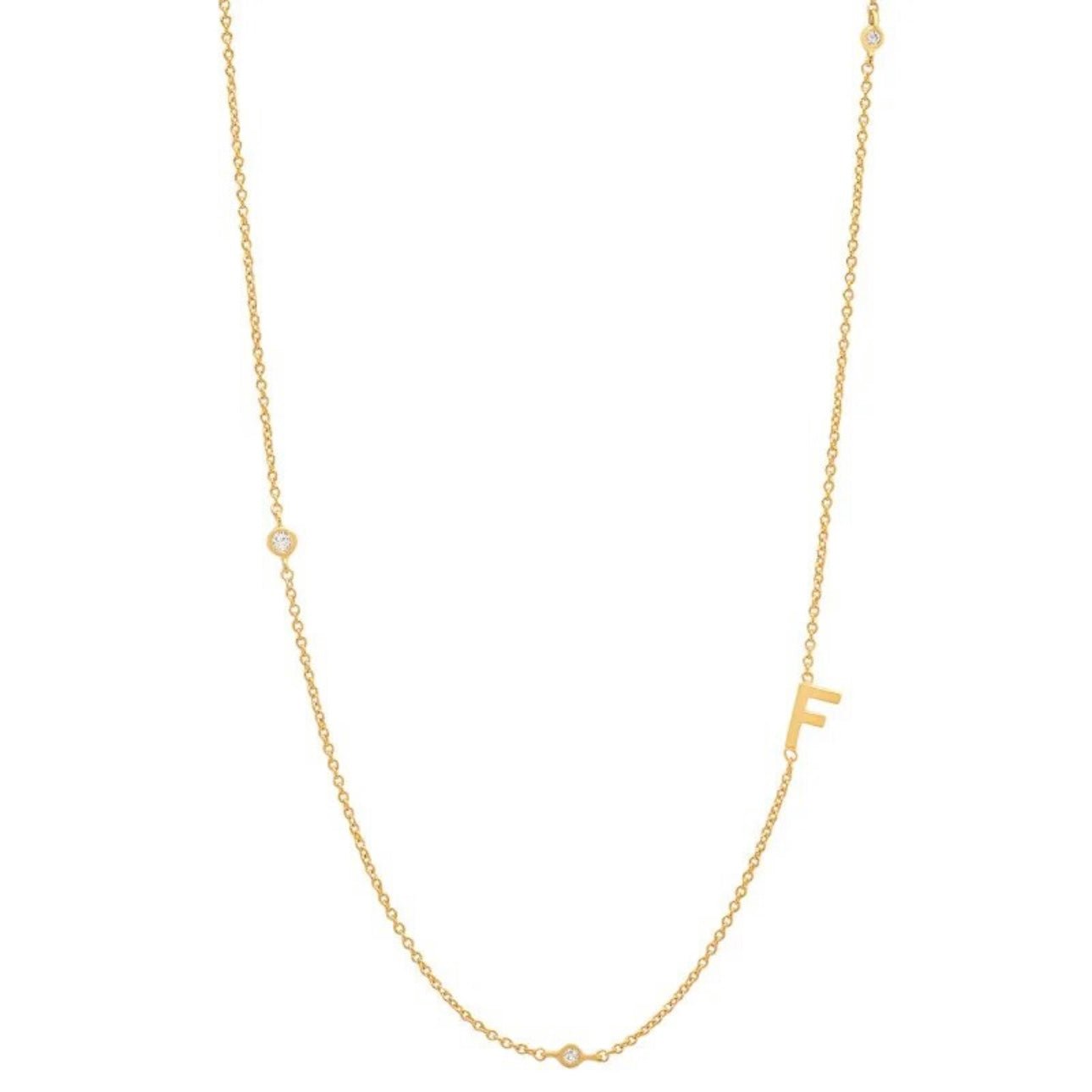 Dainty Initial Necklace - Luisa Luxe gold jewellery