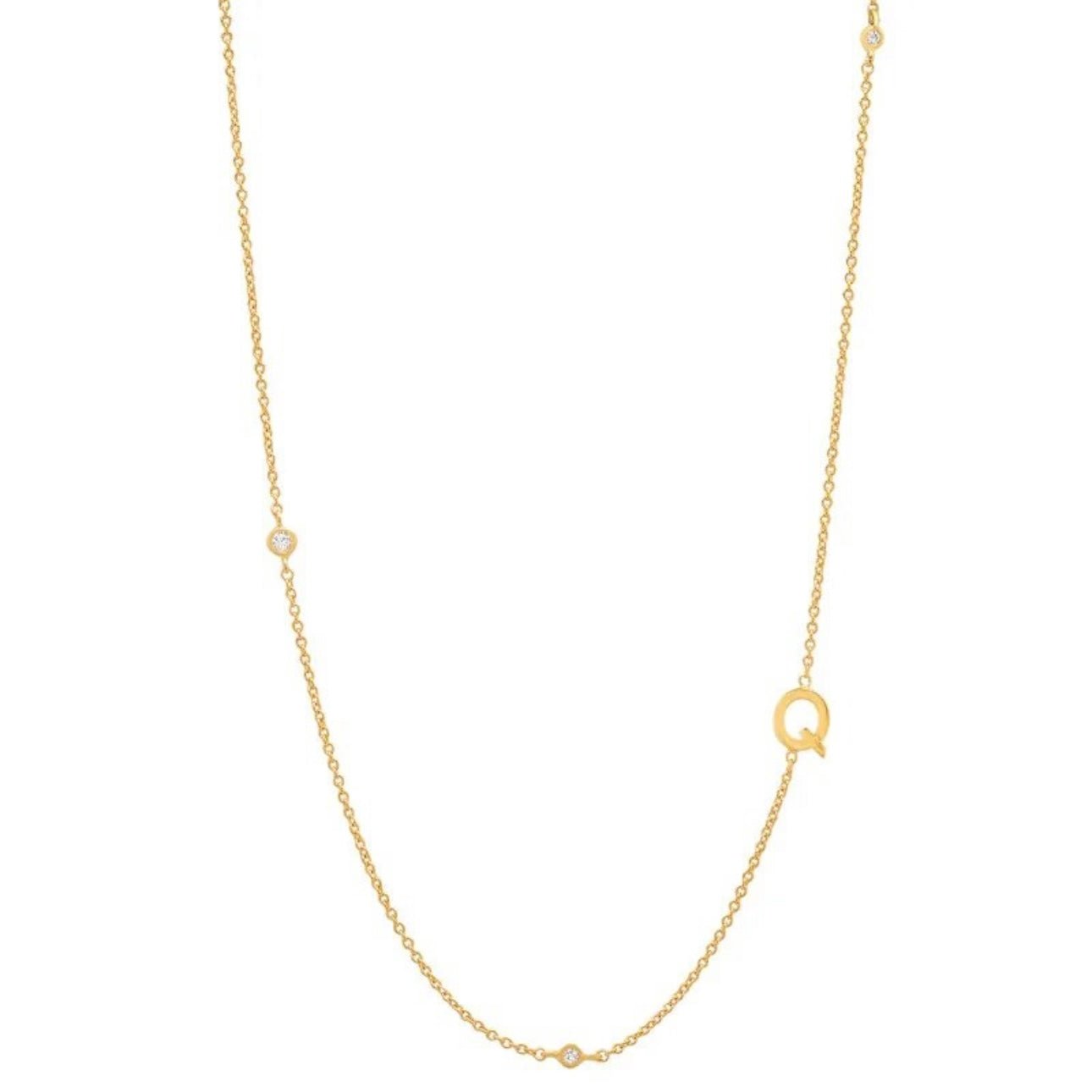 Dainty Initial Necklace - Luisa Luxe gold jewellery