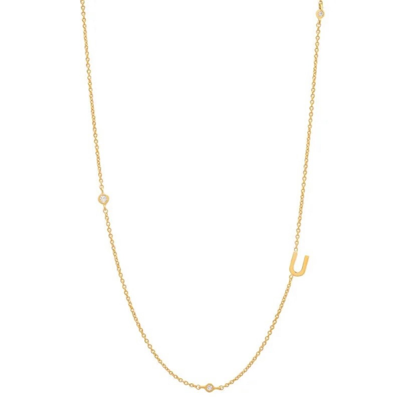 Dainty Initial Necklace - Luisa Luxe gold jewellery