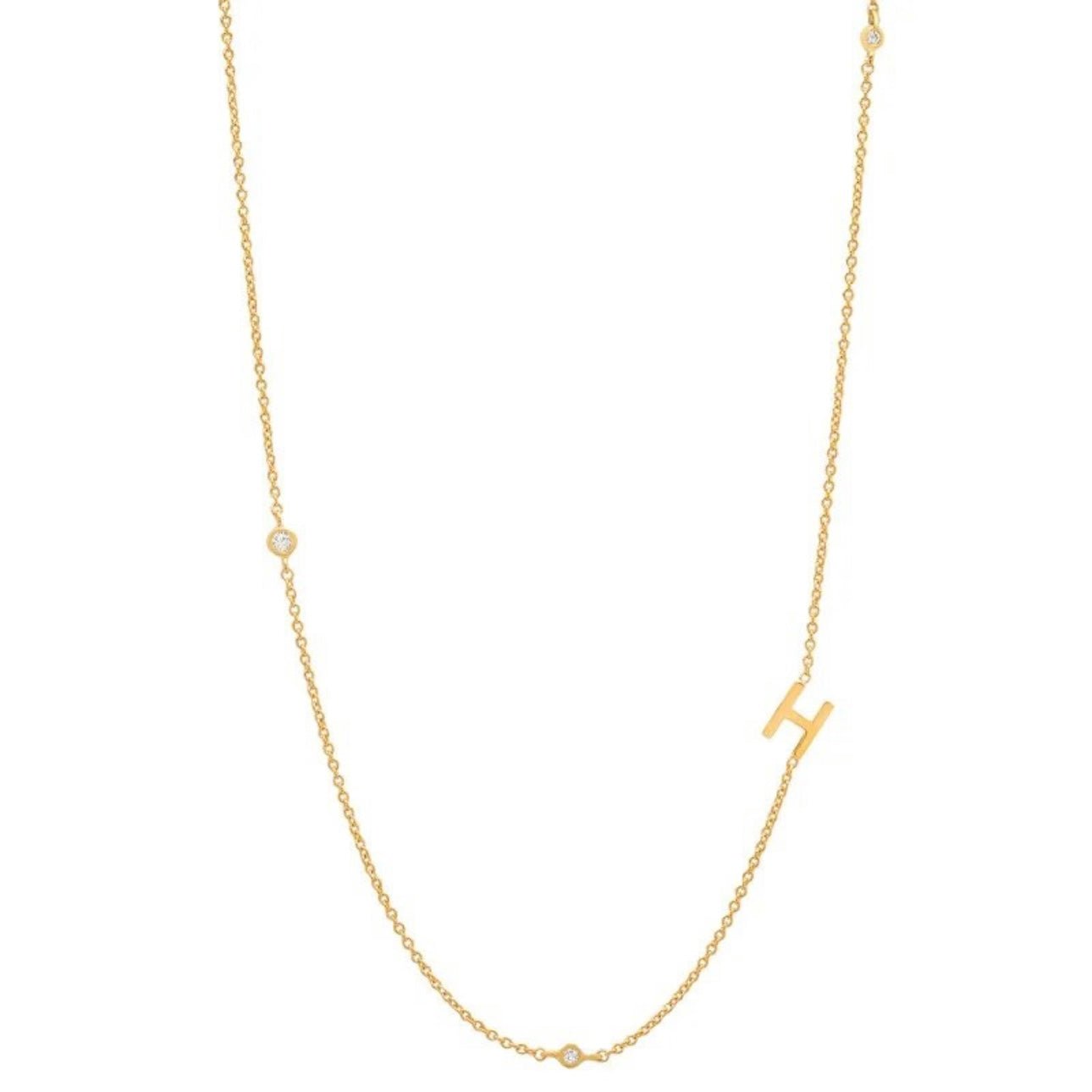 Dainty Initial Necklace - Luisa Luxe gold jewellery