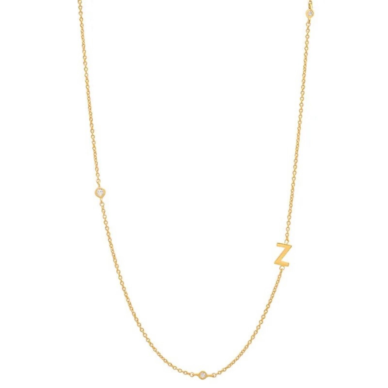Dainty Initial Necklace - Luisa Luxe gold jewellery