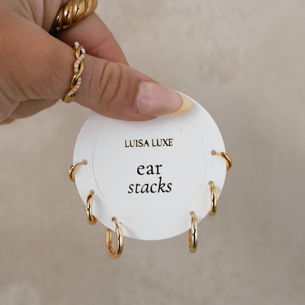 Dolly Earring Stack - Luisa Luxe gold jewellery