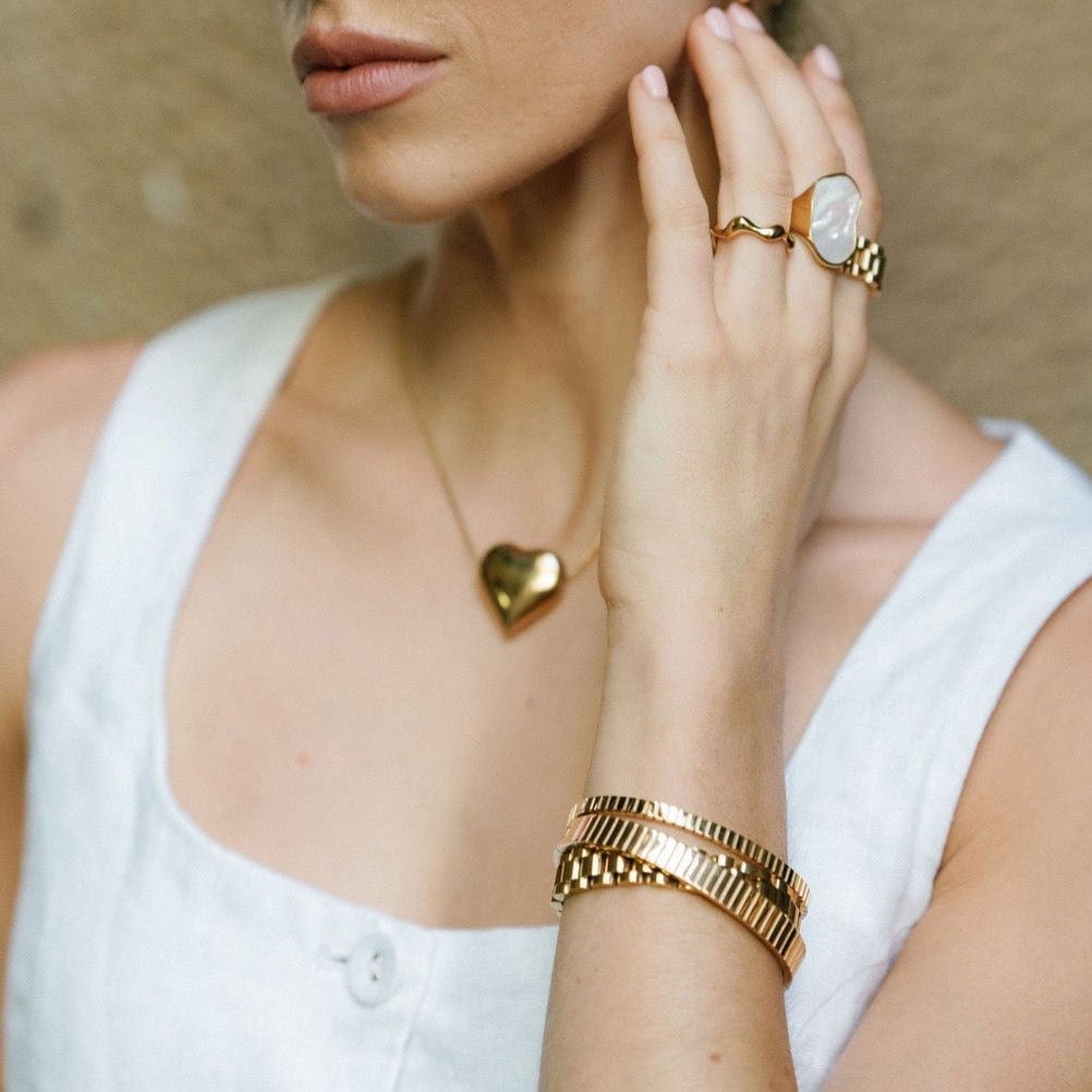 Drew Bangle - Luisa Luxe gold jewellery