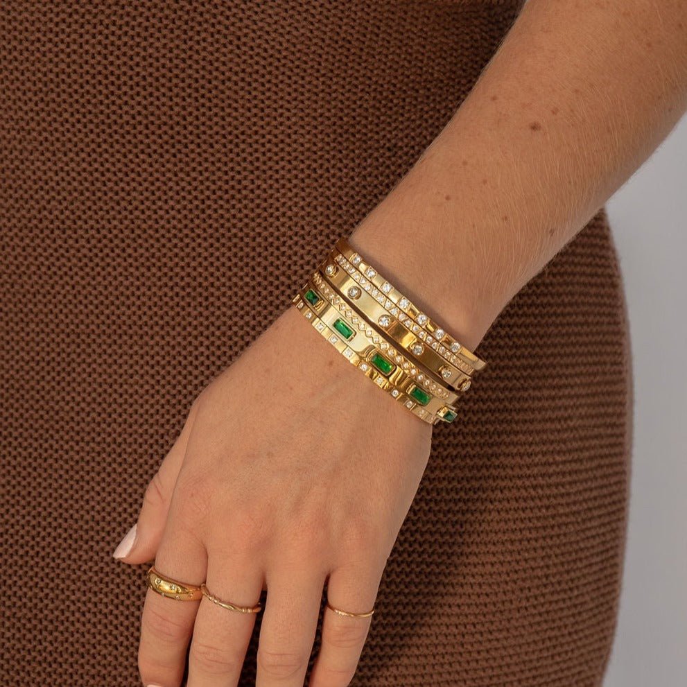 Esmerelda Bangle - Luisa Luxe gold jewellery