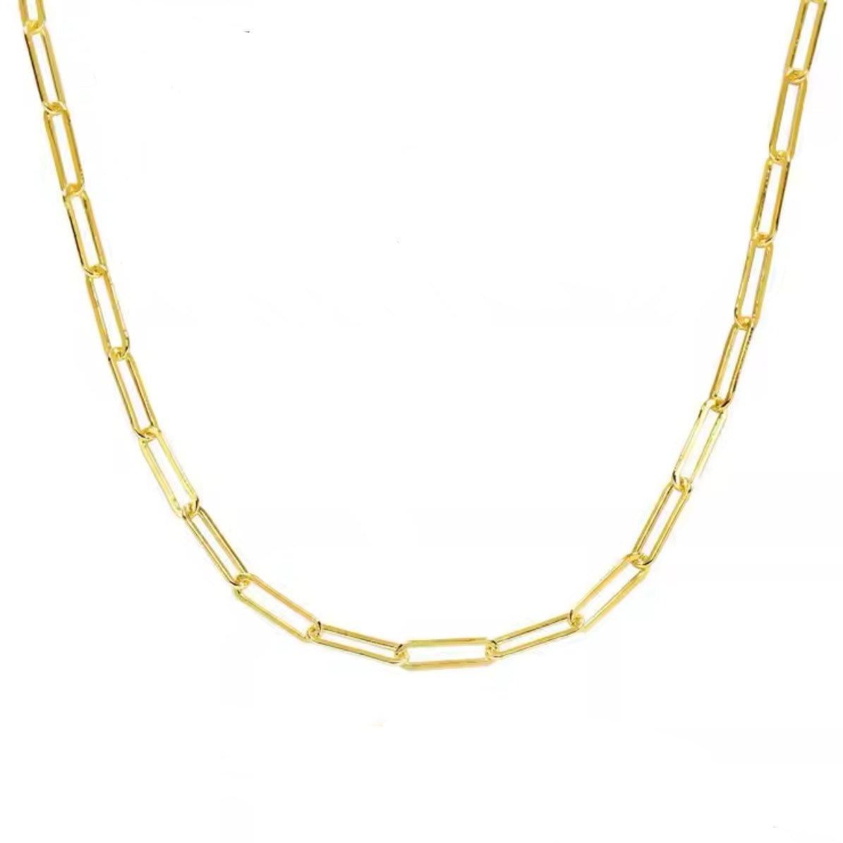 Fine Paperclip Necklace - Luisa Luxe gold jewellery