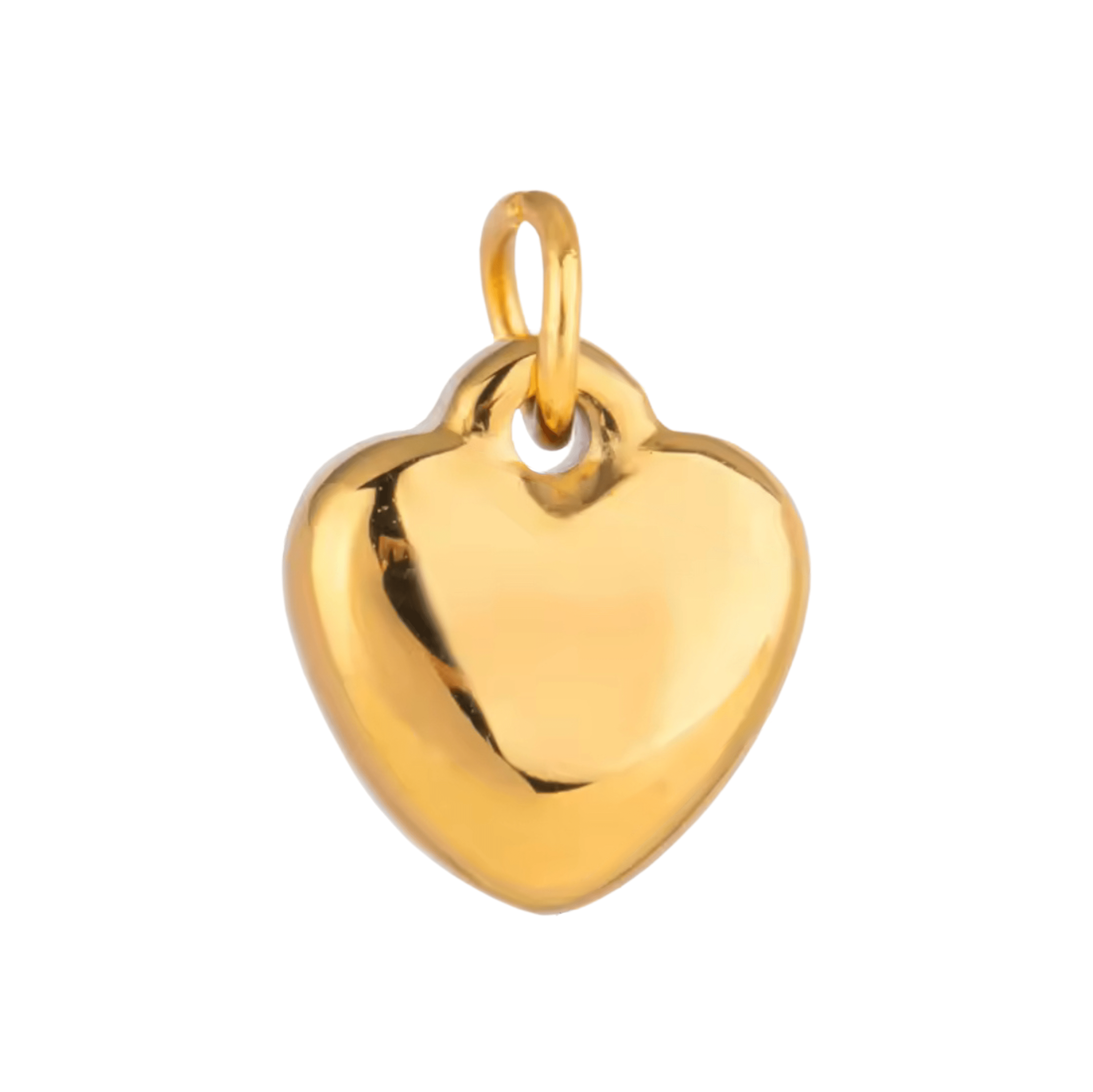 Gold Heart Charm - Luisa Luxe gold jewellery
