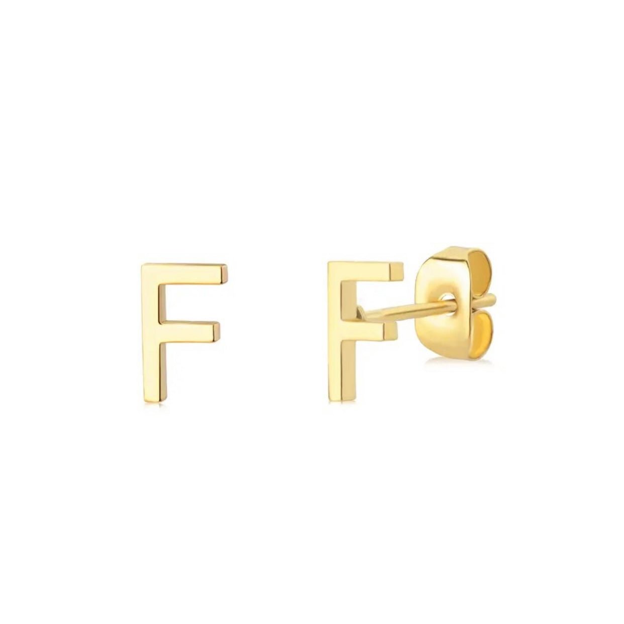 Initial Earrings - Luisa Luxe gold jewellery