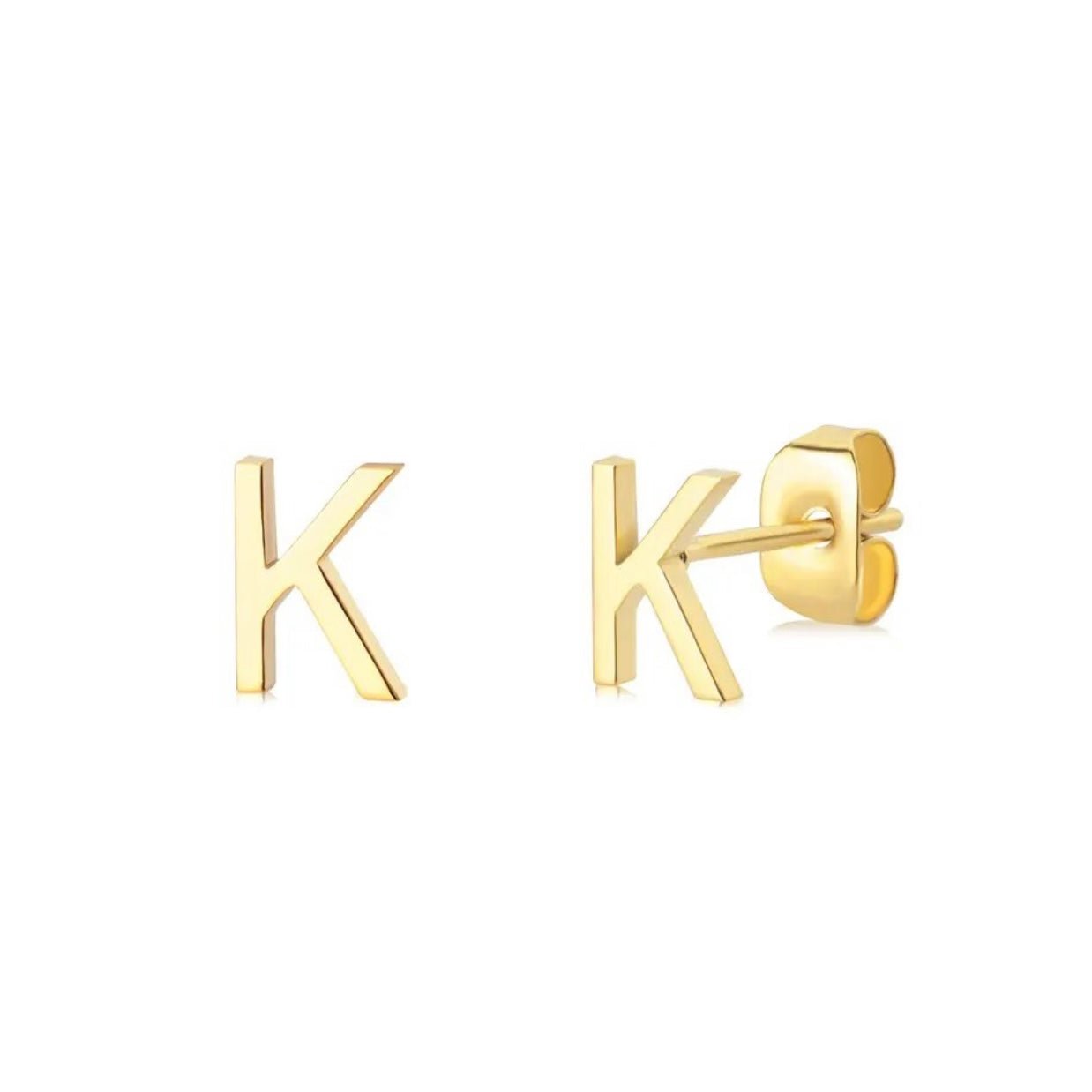 Initial Earrings - Luisa Luxe gold jewellery