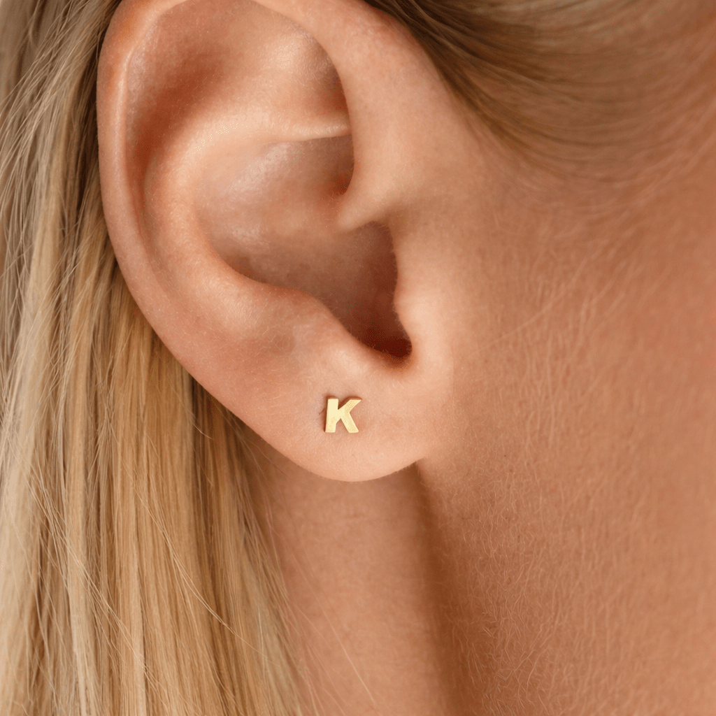 Initial Earrings - Luisa Luxe gold jewellery