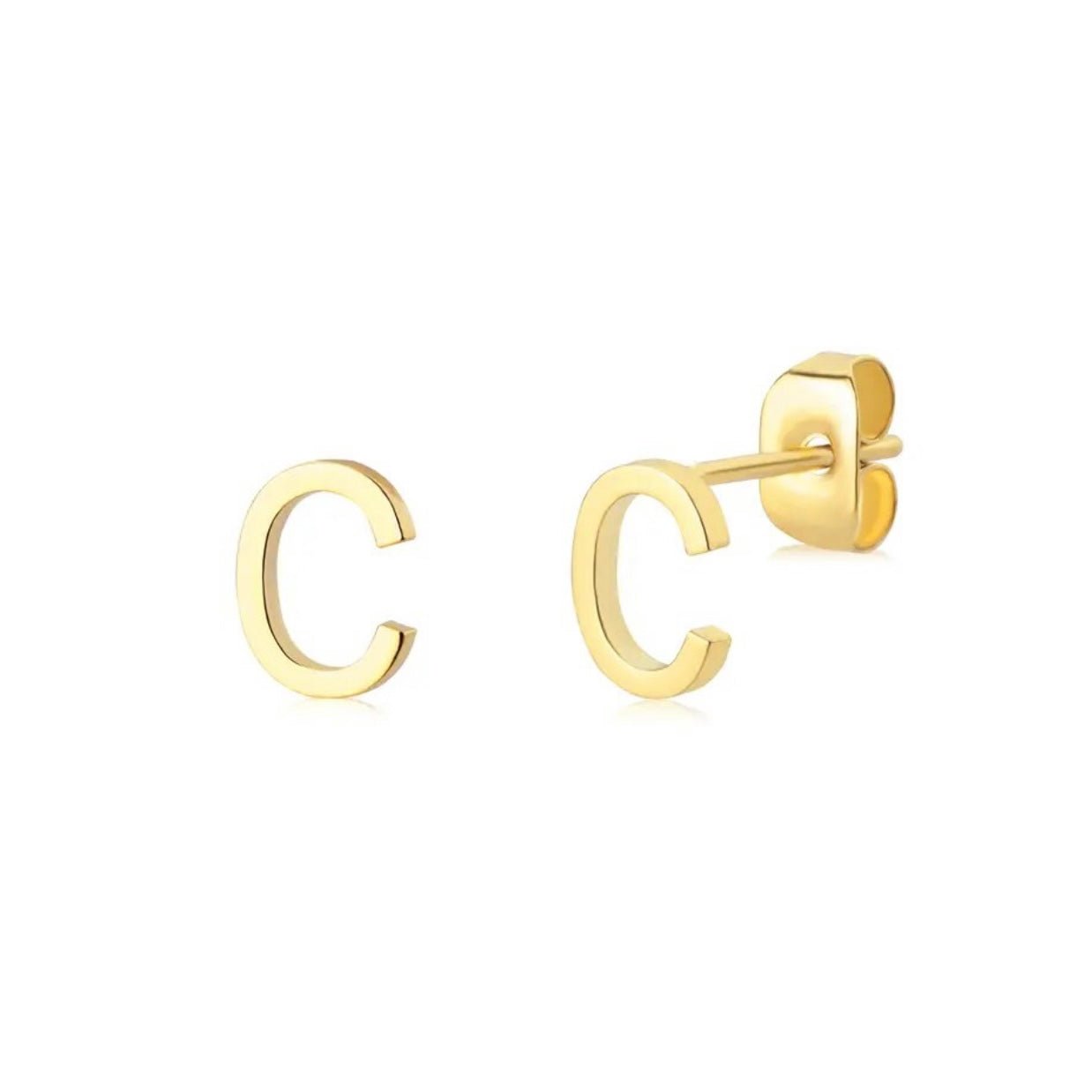 Initial Earrings - Luisa Luxe gold jewellery